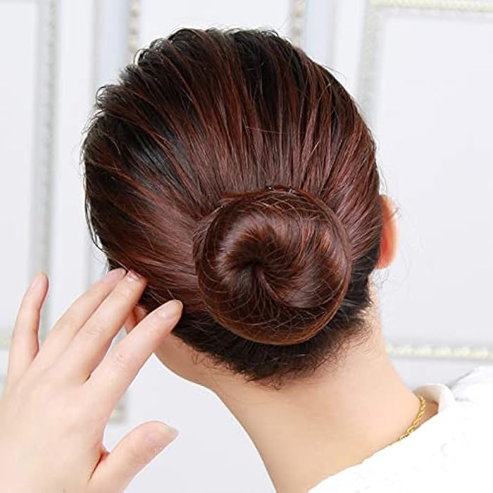 melebellot Bun net, 30 pcs hair net, invisible hair bun net, elastic edge mesh, dancer and nurse hair bun accessory - Image 4